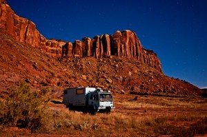 Camping on road to Canyonlands