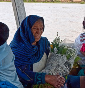 Indigenous Woman on Boat
