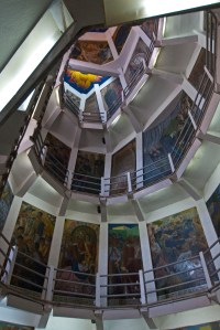 Inside Morelos statue