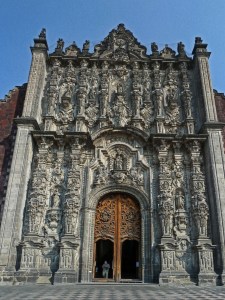 Front of church