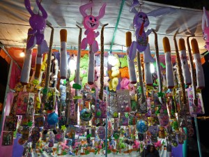 Giant Cuddly Cigarettes as prize in fair