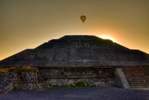 Pyramid of the Sun with Balloon