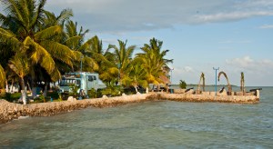 Along the Sea Wall in Chetumal