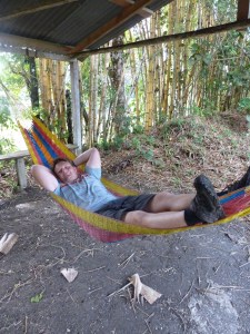 Relaxing at Finca Ixobel