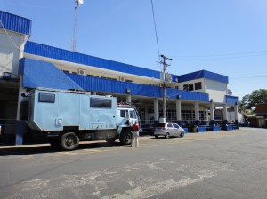 Parked outside Migracion Builiding