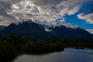 Mountains on the road