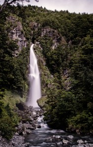 Waterfall on exploradores road