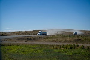 Trucks in Chilean Tierra Del Fuego