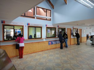 Inside chile border building