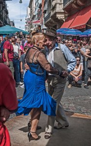 Old Couple dancing in Plaza Durango