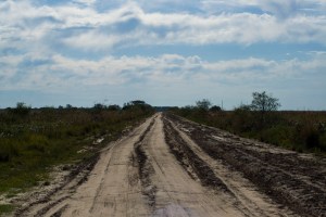 The road is not ideal