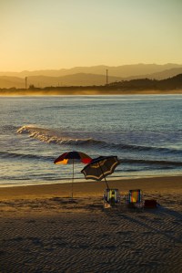 Umbrellas on the sand