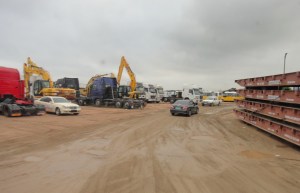 Driving through the Port