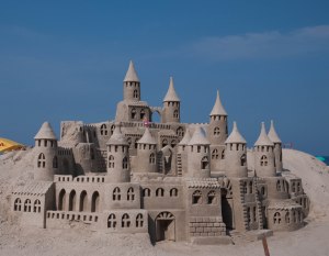Sand Castle on Copacabana Beach